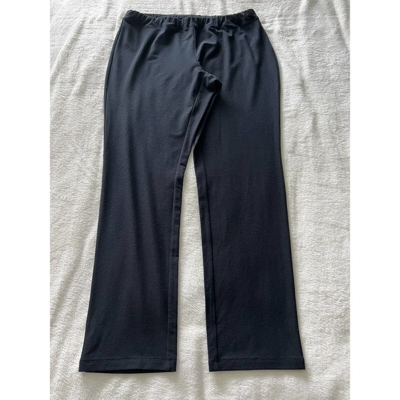 NWT $89 Coldwater Creek Sz 14 Black Pull On Casual Rayon Stretch Slim Leg Pants - Picture 4 of 12